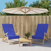 Vidaxl vidaXL Brisače za na plažo, 2 kosa, modre, 60 x 135 cm, 400 g/m2