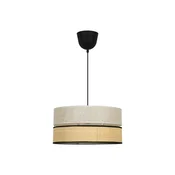 Viokef Andamanska viseča svetilka, O 40 cm - Dnevna soba/jedilnica - Sodobni - naravno, svetlo rjavo, črno - Tkanine/tekstil