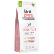 Brit Care Dog Sustainable Sensitive riba & insekti - 12 kg