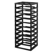 VEVOR Organizator za shranjevanje 10-nadstropni 362x405x102 cm črn