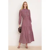 Trendyol Modest Ženska haljina Tctss26Eb00082, Bordo