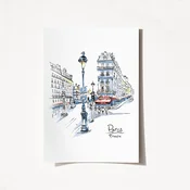 Wallity Poster France Paris-2030, 21x29,7 cm
