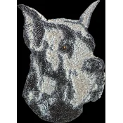 shumee Nemška doga I - našitek v obliki psa, vezeni našitek, edinstvena dekoracija nahrbtnika znamke Art-Dog