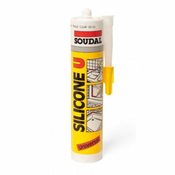 SOUDAL SILICONE U BELA - 290 ml