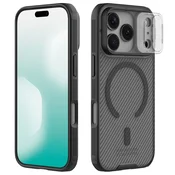 Ovitek Nillkin CamShield Pro Magnetic za iPhone 17 Pro Max/18 Pro Max - transparent black
