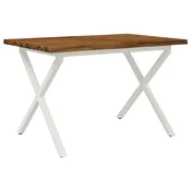 Vidaxl Jedilna miza z naravno robom 110 x 55 x 75 cm