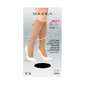 Solidea Miss Relax 100Den Sheer Knee Highs 15 18 mmHg 3L Dark Blue