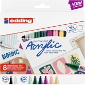 Edding Akrilni marker Nordic Easy Start, komplet 8 kosov