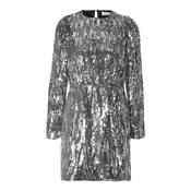 SELECTED FEMME Obleka SLFARI-COLYN  srebrna