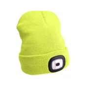 Extol Light kapa z naglavno svetilko 4x45lm, USB polnjenje, fluorescenčna rumena, univerzalna velikost