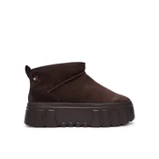 Tommy Jeans Škornji za sneg Tjw Suede Platform Boots Wl EN0EN03158 Rjava