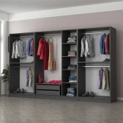 Hanah home Ormar Kale 315x190x52cm Antracit