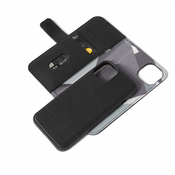 Decoded usnjeni ovitek + denarnica za iPhone 13 - črna