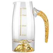 Kristalni decanter z odmerkoma - Zlata/Tip2/100ml KP35426
