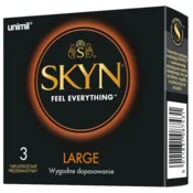 UNIMIL 3 kondomi Skyn Large večje velikosti 56 mm