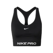 NIKE Športni nederček Pro črna/bela