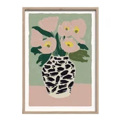 Tiskana slika z okvirjem 50x70 cm Spotted Vase – Styler