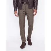JACK & JONES Hlače na rob JPSTOLLIE BLAKE mokka