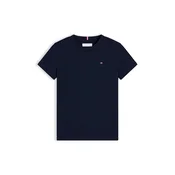 TOMMY HILFIGER Majica Essential mornarska / rdeča / bela