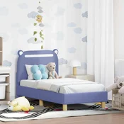 vidaXL Posteljica za malčke z vzglavjem Jeans modra 70 x 140 cm blago