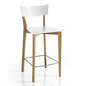 Bijele/u prirodnoj boji barske stolice u setu 2 kom 94 cm Kyra – Tomasucci