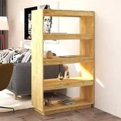 Ormaric za knjige / sobna pregrada 80 x 35 x 135 cm od borovine