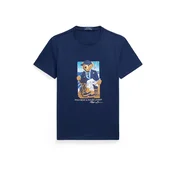 Polo Ralph Lauren Majica  mornarska / svetlo modra / svetlo rjava / bela
