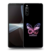 Crna silikonska maskica za Sony Xperia 10 III - Diamanty Purple