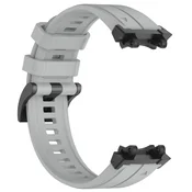 INF Silikonski pašček za uro z odebeljeno zaponko za Amazfit T-Rex 2/3 - siva, (5000079655)