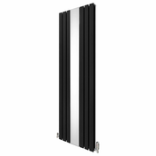 MONSTER Radiator in ventili z ravnim ogledalom - 1800 mm x 565 mm - črni, (21569945)