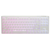 Ducky One 3 Classic Pure White TKL Gaming Tastatur, RGB LED - MX-Clear (US) DKON2187ST-WUSPDPWWWSC1