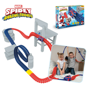 Flexibilná autodráha Spidey Marvel Flextrem Set Smoby s elektronickým autíckom 184 dielov dráhy 4,40 m dlžka s prísavkami a pavucinou od 4 rokov SM180918