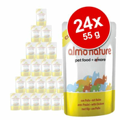 ALMO NATURE Classic v želeju - varčno pakiranje 24 x 55 g - s piščancem