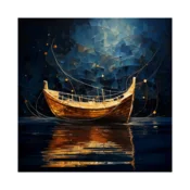 Canvas Slika na platnu Brod na pucini 2, 100x100 cm