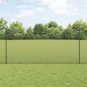 Vidaxl Varjen žični ograjo s stebri 50 x 1,2 m Jeklo s PVC premazom