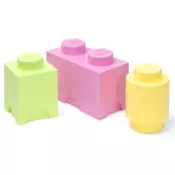 LEGO® kutije za pohranu Multi-Pack 3 kom - pastel