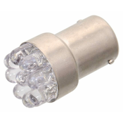 Compass Compass Žarnica 9LED 12V Ba15s rdeča ozka