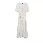 VERO MODA Obleka VMJULIETTE rumena/svetlo zelena/roza/bela