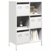 Vidaxl vidaXL Omarica, bela, 68x39x103,5 cm, jeklo