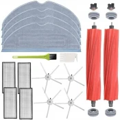 shumee Komplet 11 v 1 za Roborock S7 S7 MaxV Ultra - Krtače + HEPA + Sonic Mop | Pralni filtri | Ščetka za čiščenje | Premium zamenjava