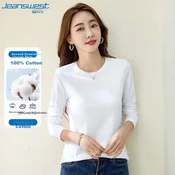 Jeanswest Ženska majica, Dugi rukav, Bela