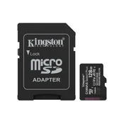 Kingston + SD adapter SDCS3/128GB Micro SD Card 128GB class 10