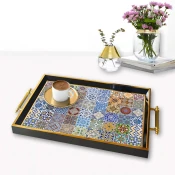 Aberto Design Poslužavnik TPA9894 50 x 29 x 3.5 cm, Šareni