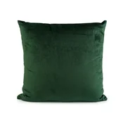 Žametni vzglavnik v božičnih barvah 40x40 cm - temno zelen