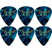 Fender 351 Shape Premium Pick Heavy Ocean Turquoise 6 Pack