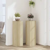 Stalci za biljke 2 kom boja hrasta 25x25x80cm konstruirano drvo