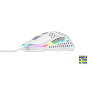 Miš XTRFY M42 RGB, optički, 16000dpi, bijeli, USB