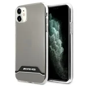 MERCEDES Ovitek za iPhone 11 AMG z elektroplatiranjem, prozoren, črn