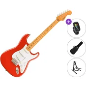 Fender Squier Classic Vibe 50s Stratocaster MN SET Fiesta Red Električna kitara