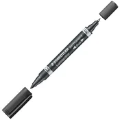 Marker permanentni obostrani 0,6 i 1,5mm lumocolor staedtler 348-9 ČRNi